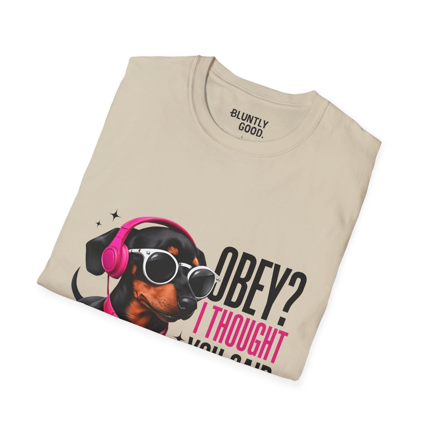 Unisex Graphic T-Shirt 'Obey I Thought You Said Buffet'