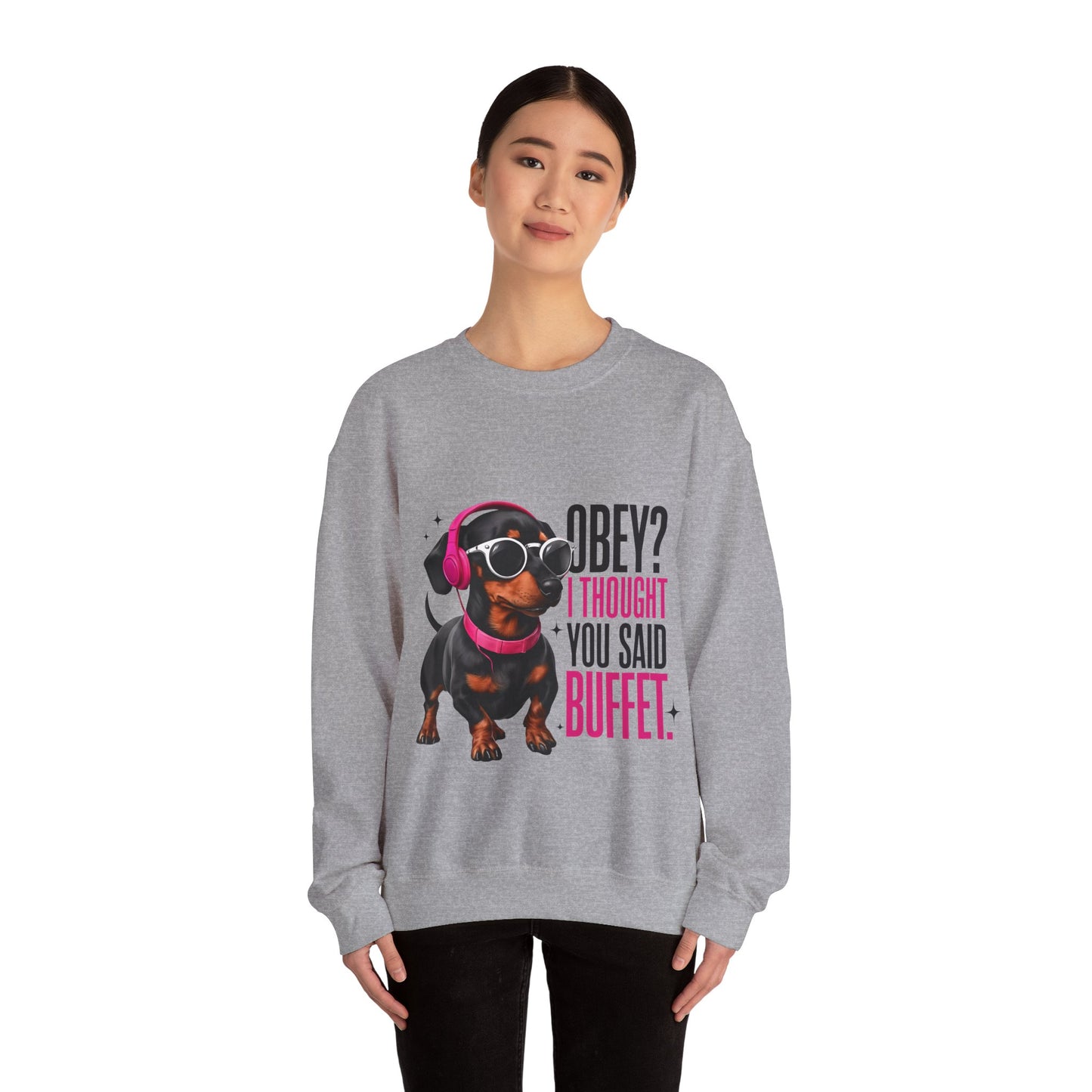 Funny Dog Sweatshirt, Unisex Crewneck, Pet Lover Gift, Casual Wear, Cozy Apparel