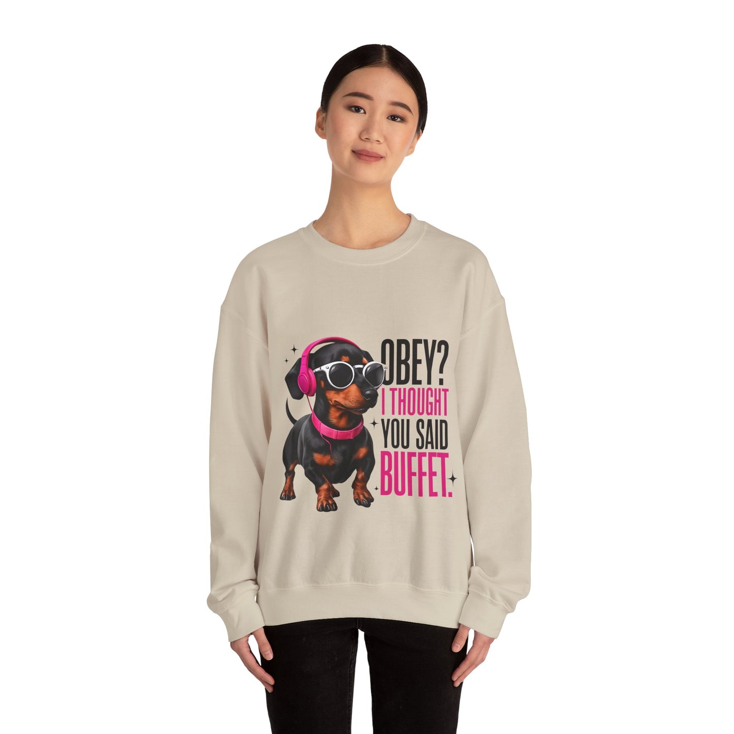 Funny Dog Sweatshirt, Unisex Crewneck, Pet Lover Gift, Casual Wear, Cozy Apparel