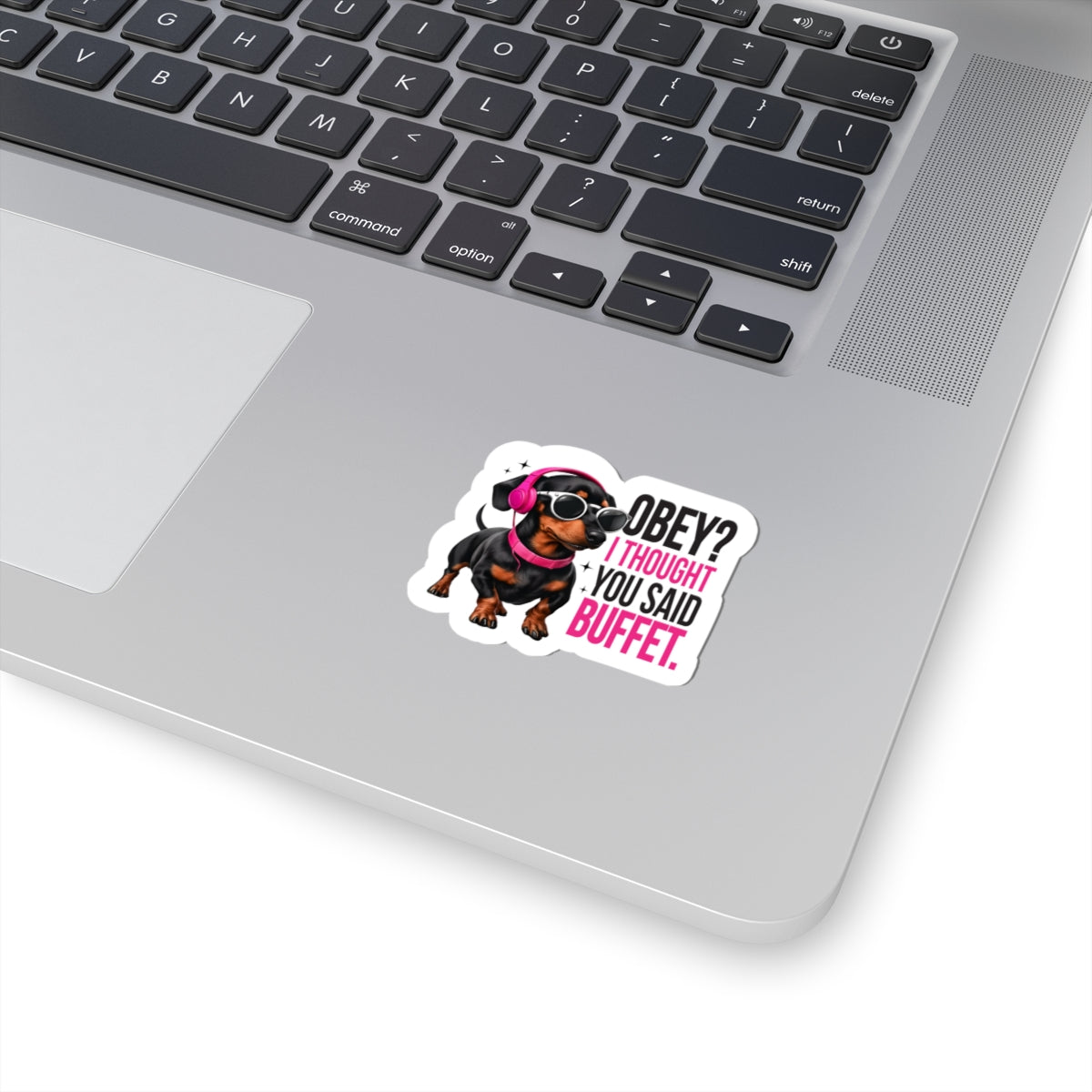 Playful Dachshund Kiss-Cut Stickers | Fun Dog Stickers for Pet Lovers | Laptop, Water Bottle, Journal Decor | Gifts for Dog Owners