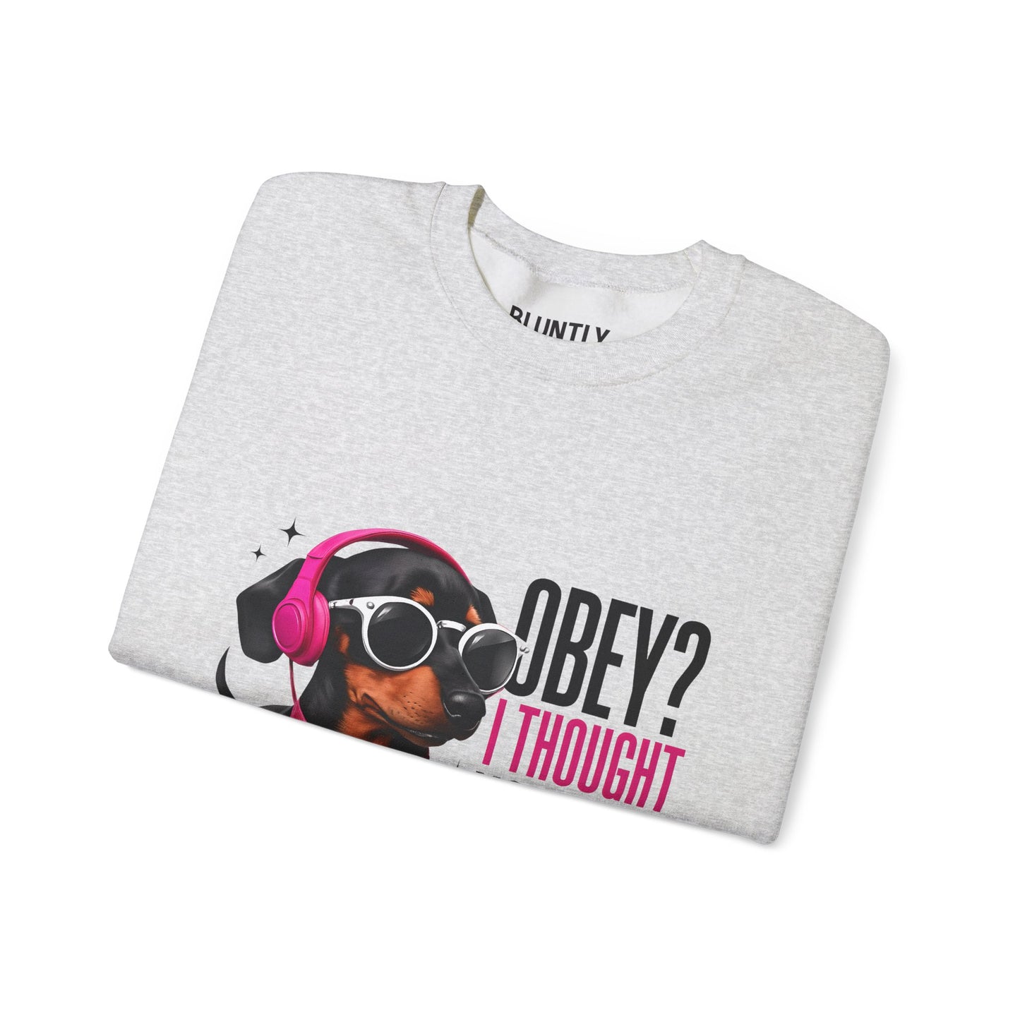 Funny Dog Sweatshirt, Unisex Crewneck, Pet Lover Gift, Casual Wear, Cozy Apparel