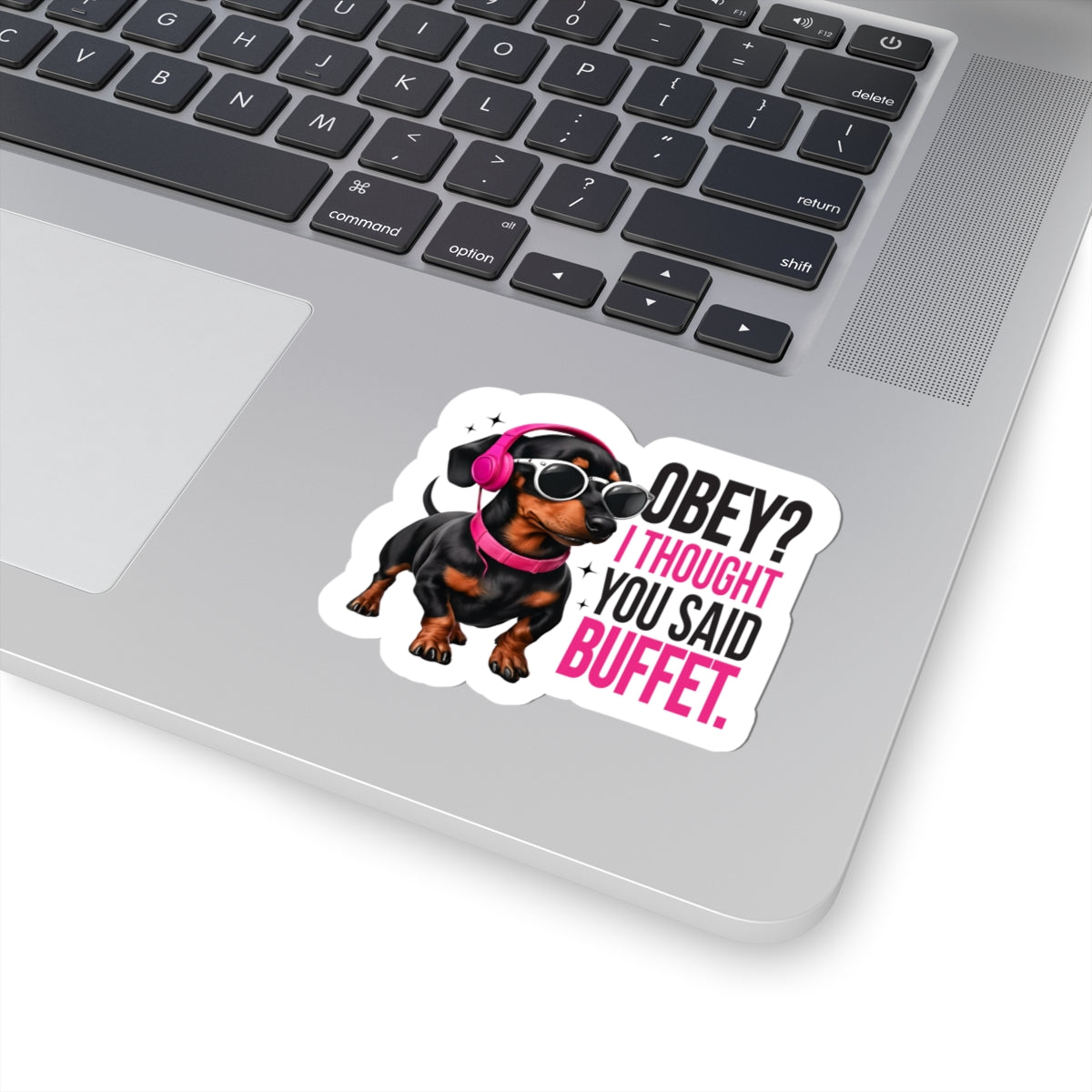 Playful Dachshund Kiss-Cut Stickers | Fun Dog Stickers for Pet Lovers | Laptop, Water Bottle, Journal Decor | Gifts for Dog Owners