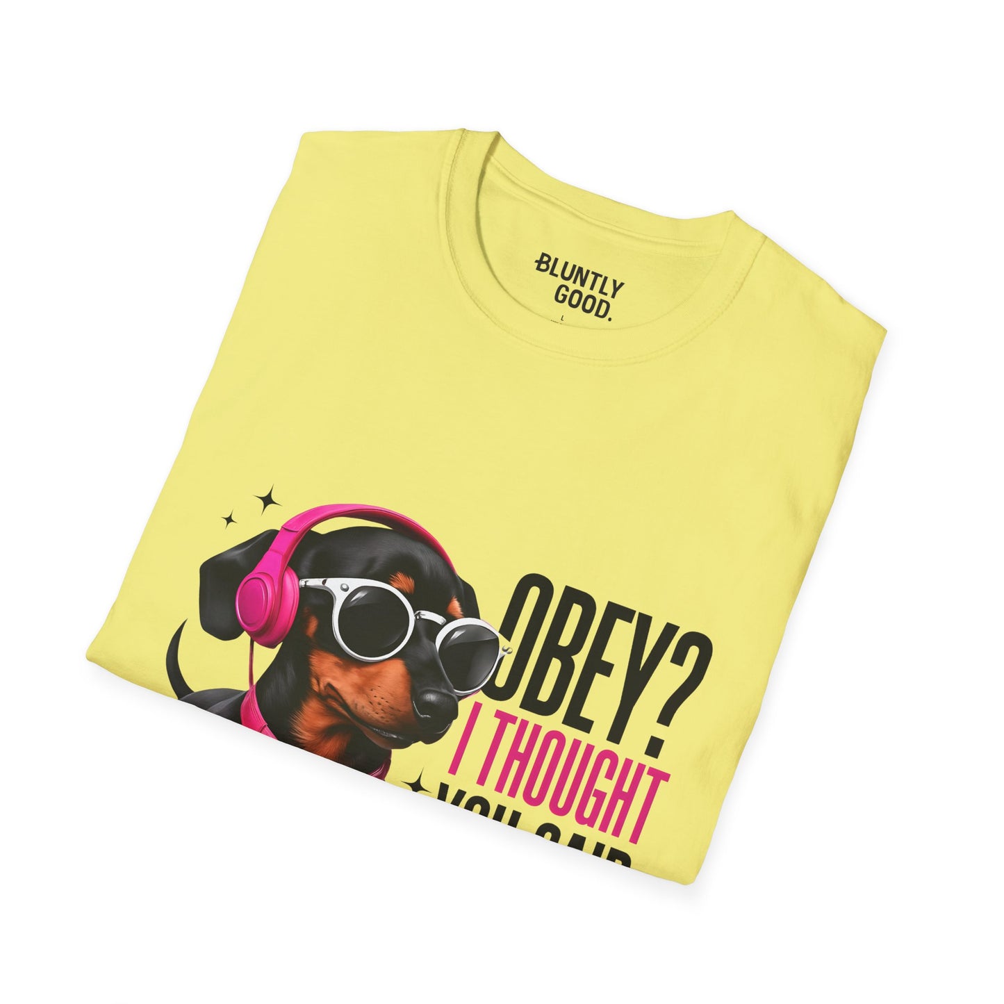 Unisex Graphic T-Shirt 'Obey I Thought You Said Buffet'