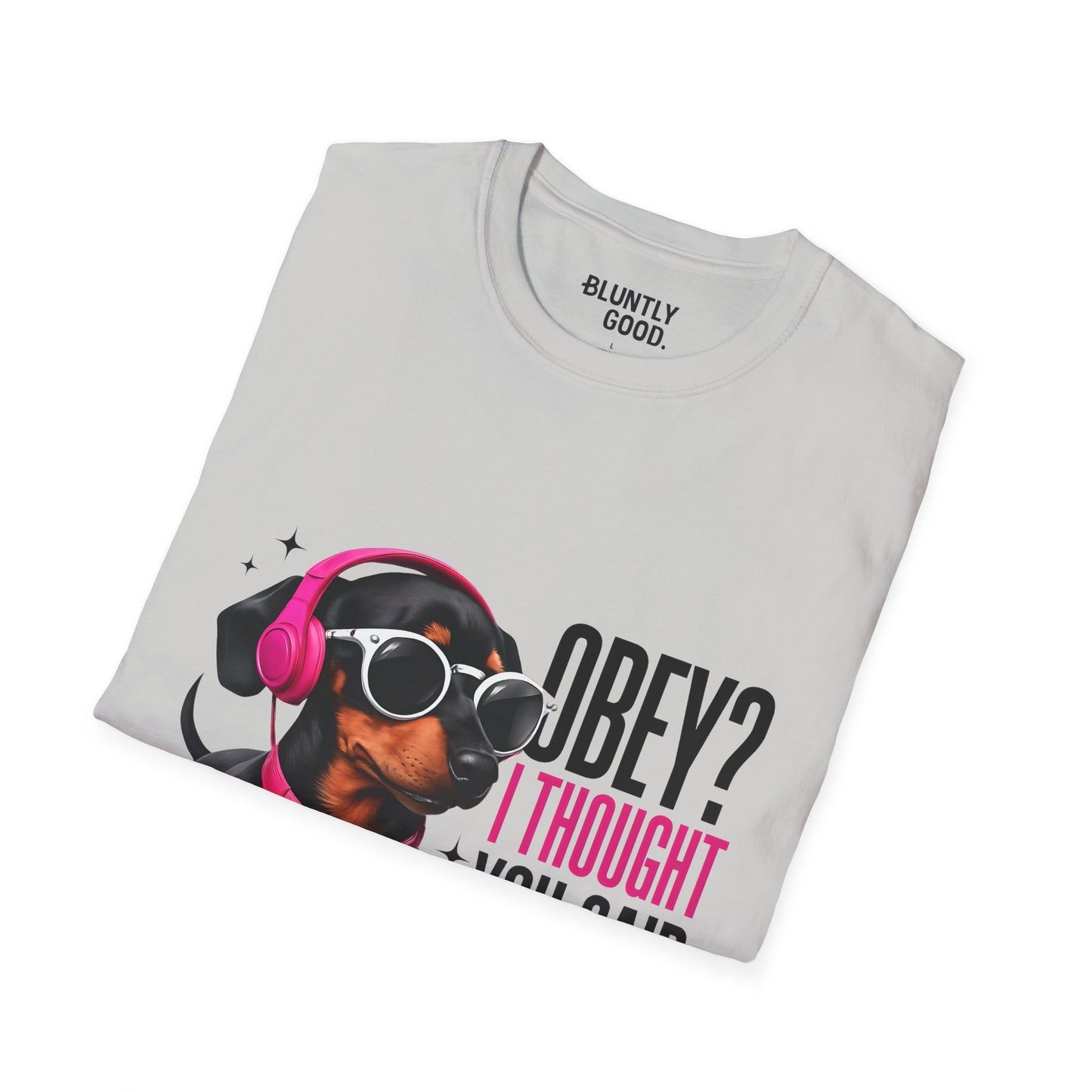 Unisex Graphic T-Shirt 'Obey I Thought You Said Buffet'