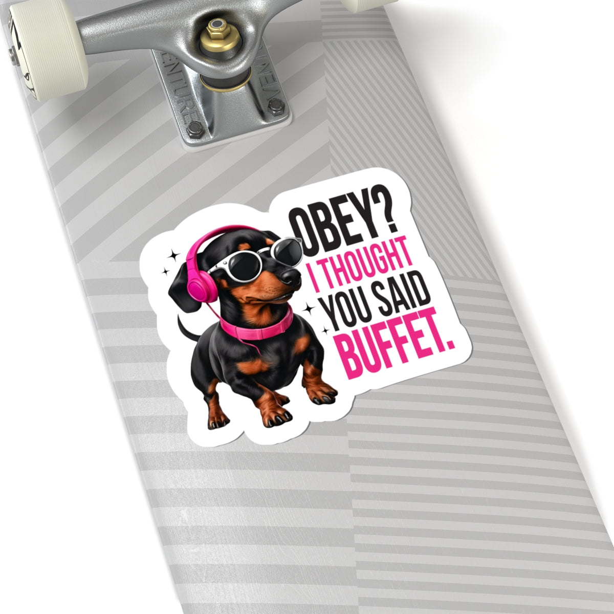 Playful Dachshund Kiss-Cut Stickers | Fun Dog Stickers for Pet Lovers | Laptop, Water Bottle, Journal Decor | Gifts for Dog Owners