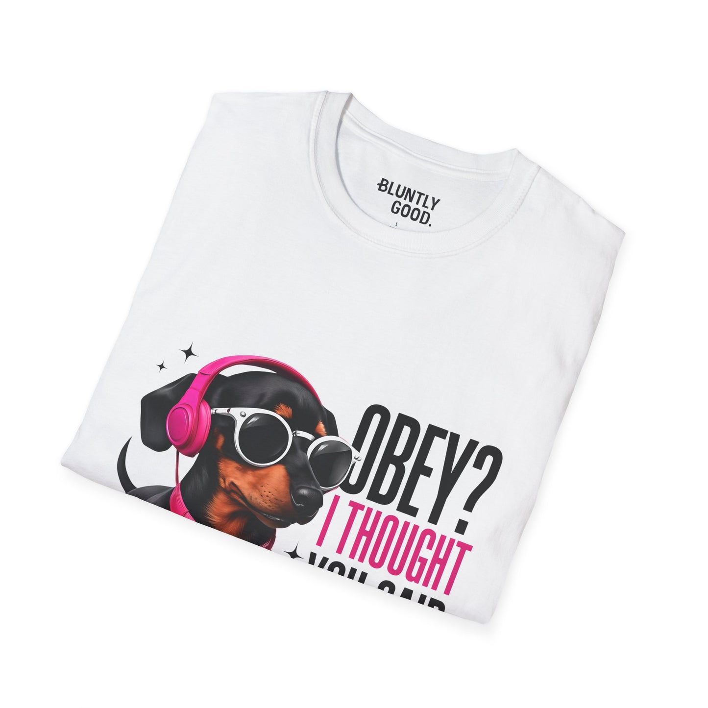 Unisex Graphic T-Shirt 'Obey I Thought You Said Buffet'